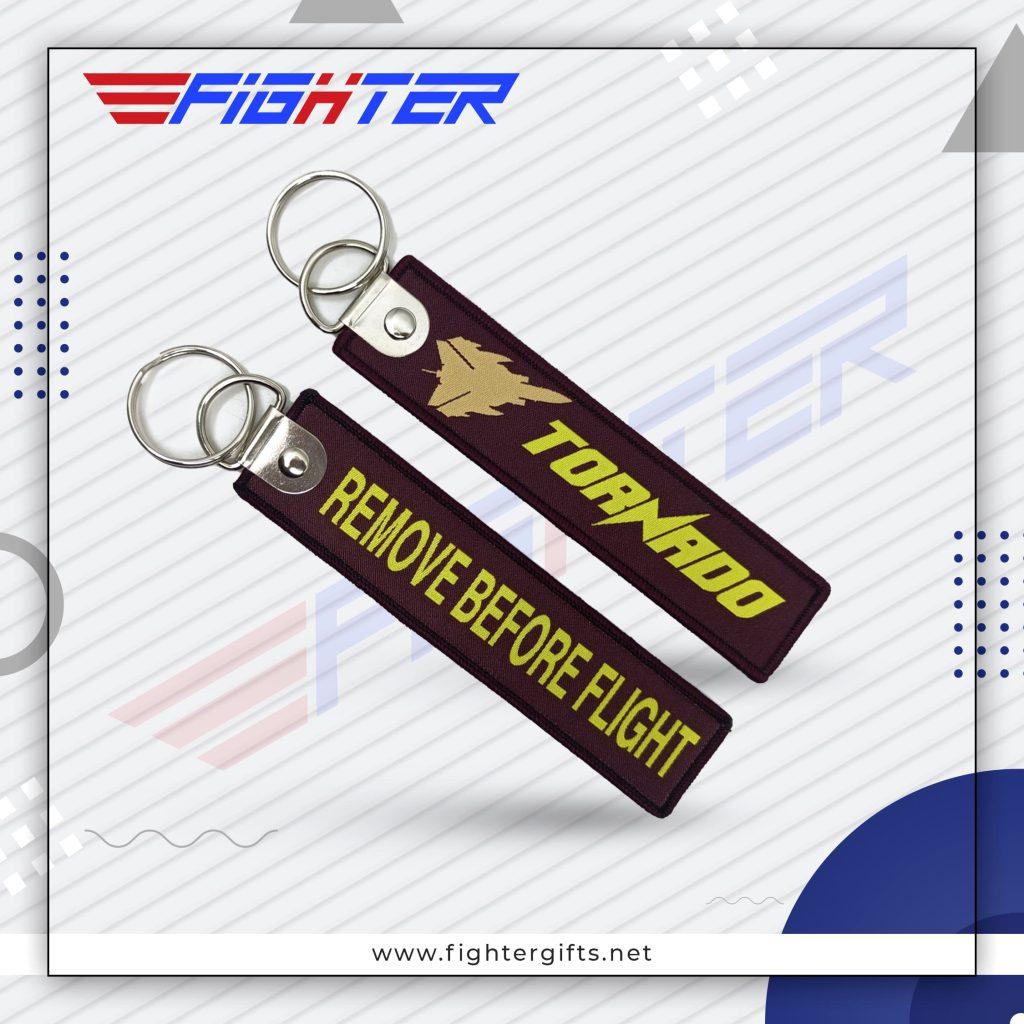 TORNADO BROWN FABRIC KEYCHAIN – Fighter Gifts